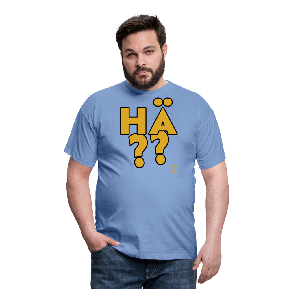 hä?? - gelb - witzig - Männer T-Shirt - carolina blue