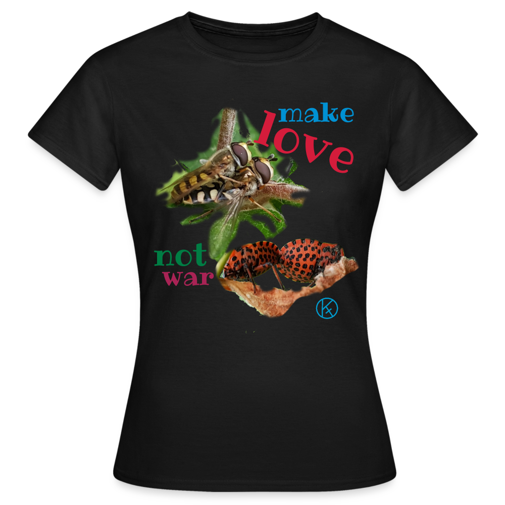 make-love - tierisches - Frauen T-Shirt - Schwarz