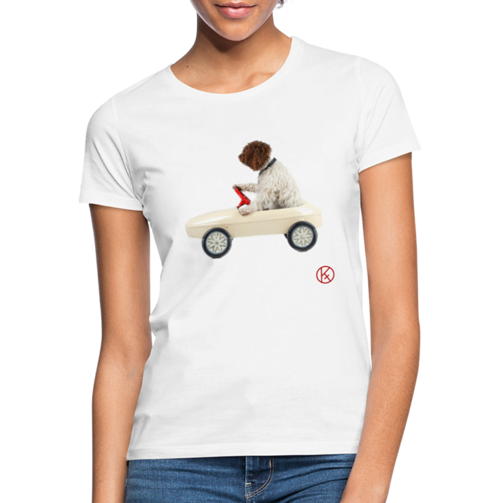 Autofahrt - tierisches - witzig - Frauen T-Shirt - Weiß