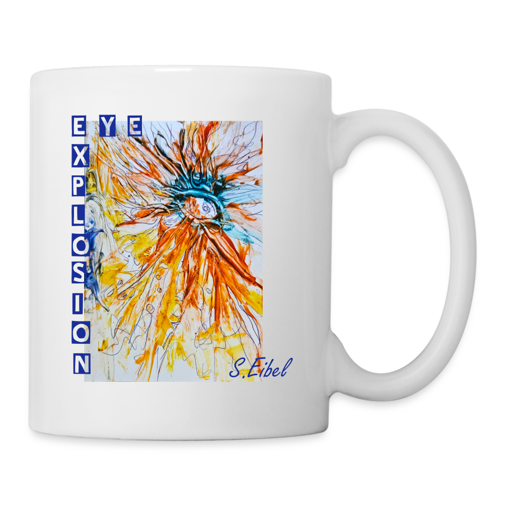 Eye Explosion - eibelartig - Tasse - Weiß