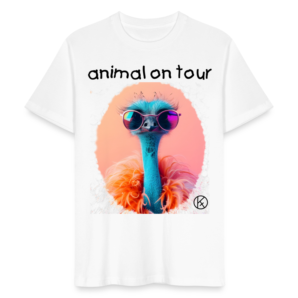 animal on tour-strauss - tierisches - Stanley/Stella Unisex T-Shirt CRAFTER - Weiß