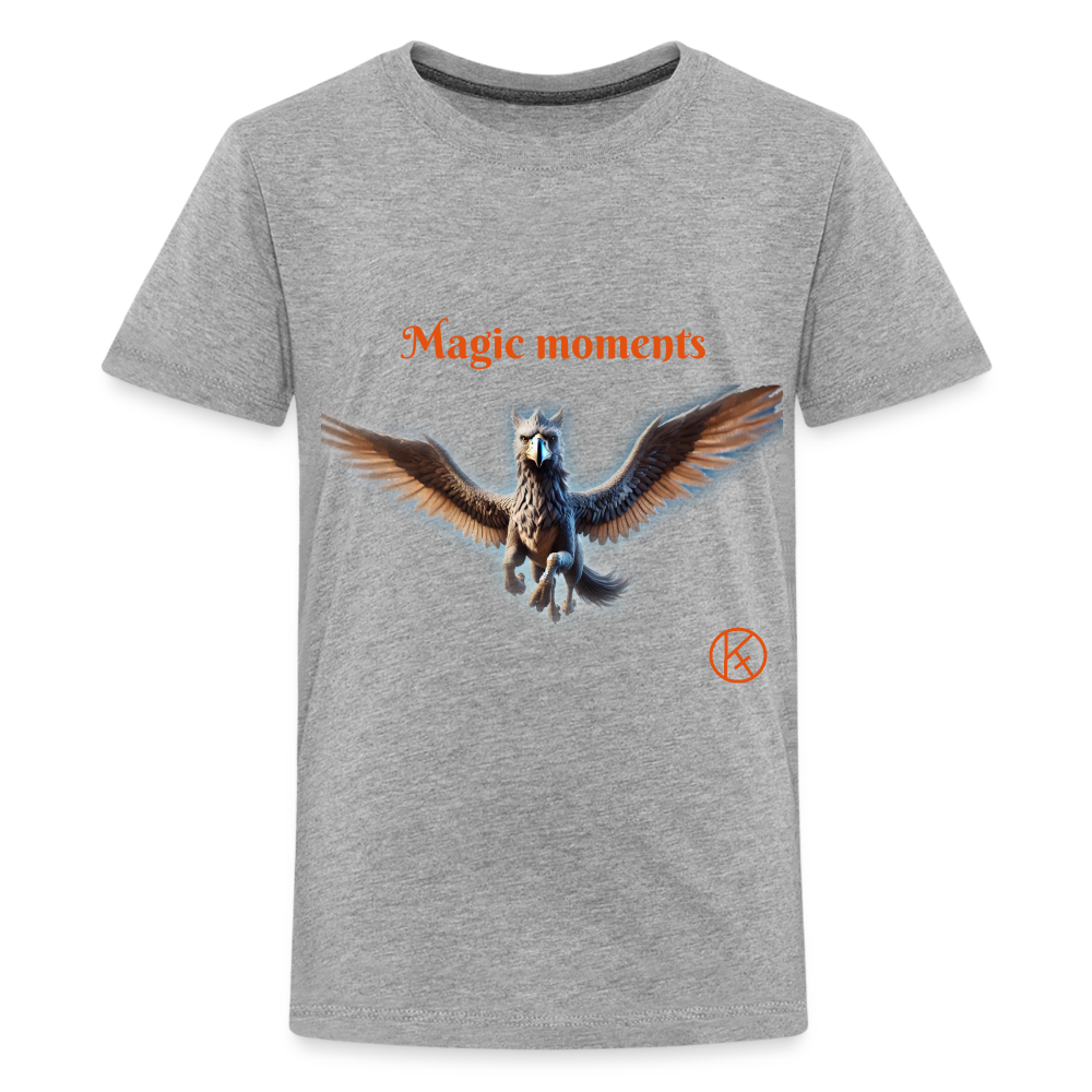 hippogreif-magic - Teenager Premium T-Shirt - Grau meliert