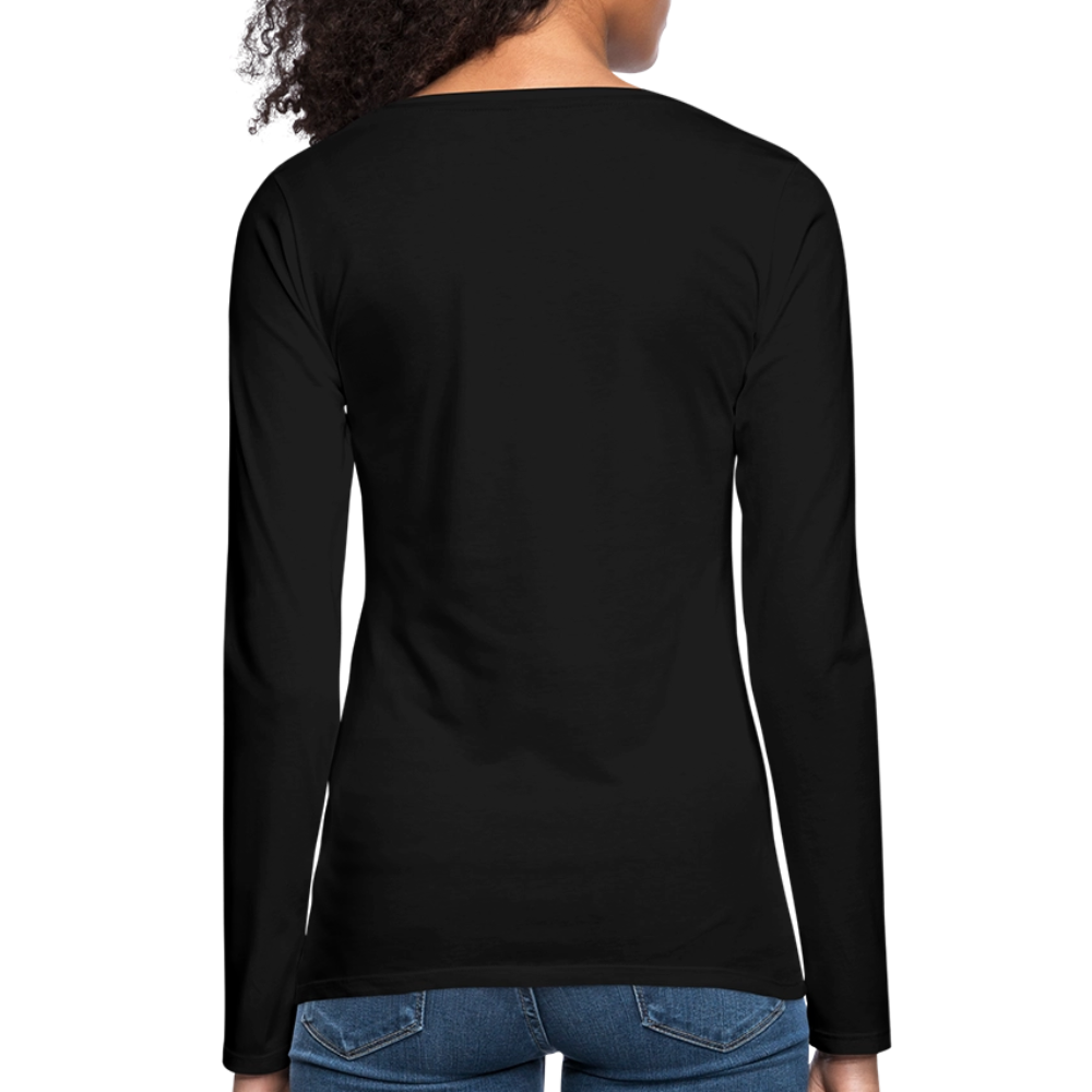 Showroom - Frauen Premium Langarmshirt - Schwarz