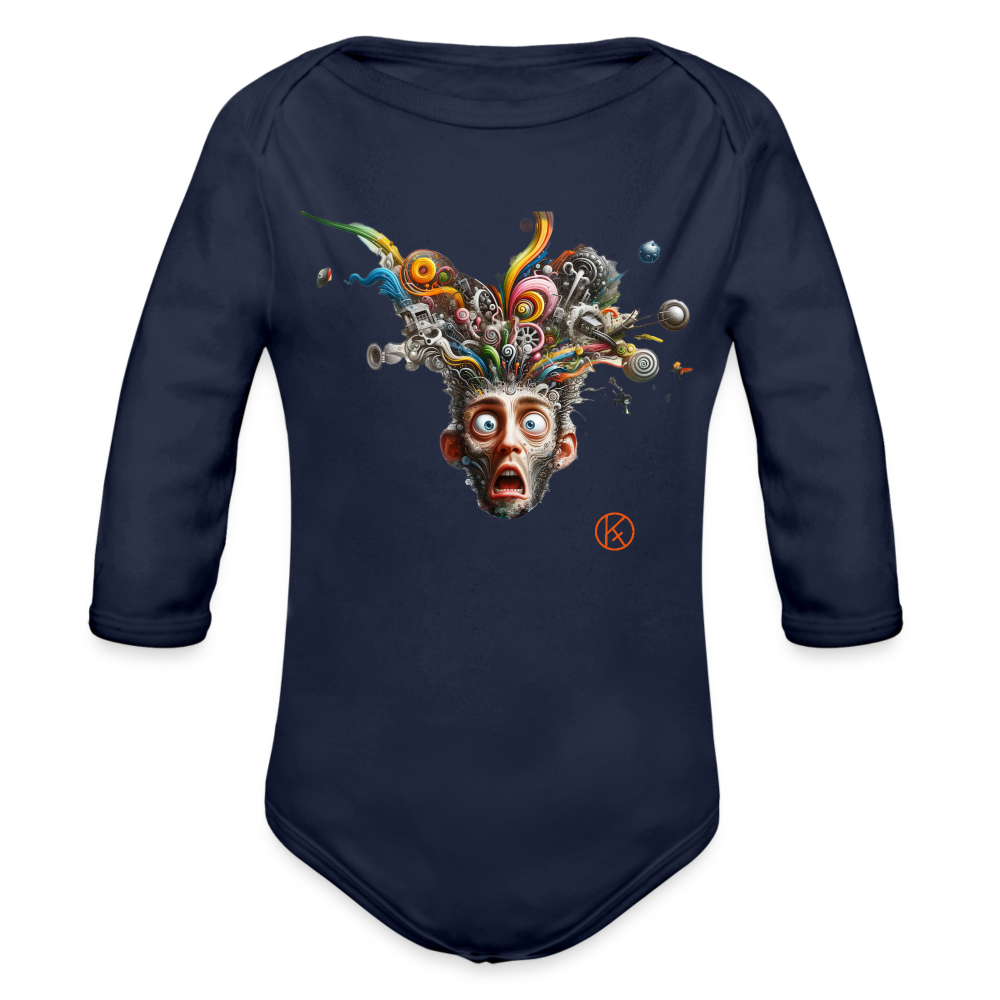 Showroom - Baby Bio-Langarm-Body - Dunkelnavy