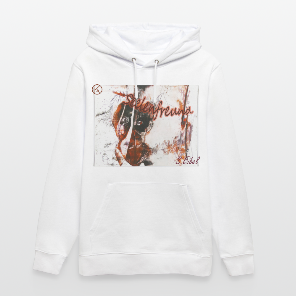 Seelenfreund face - eibelartig - plus - Stanley/Stella Unisex Bio-Hoodie CRUISER - Weiß