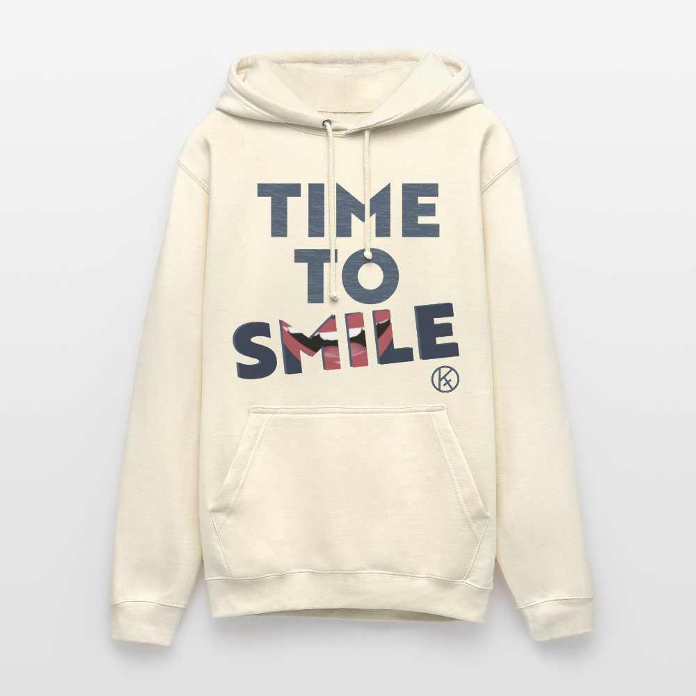 Time to smile - Unisex Hoodie AWDis Just Hoods - Vanille-Milchshake