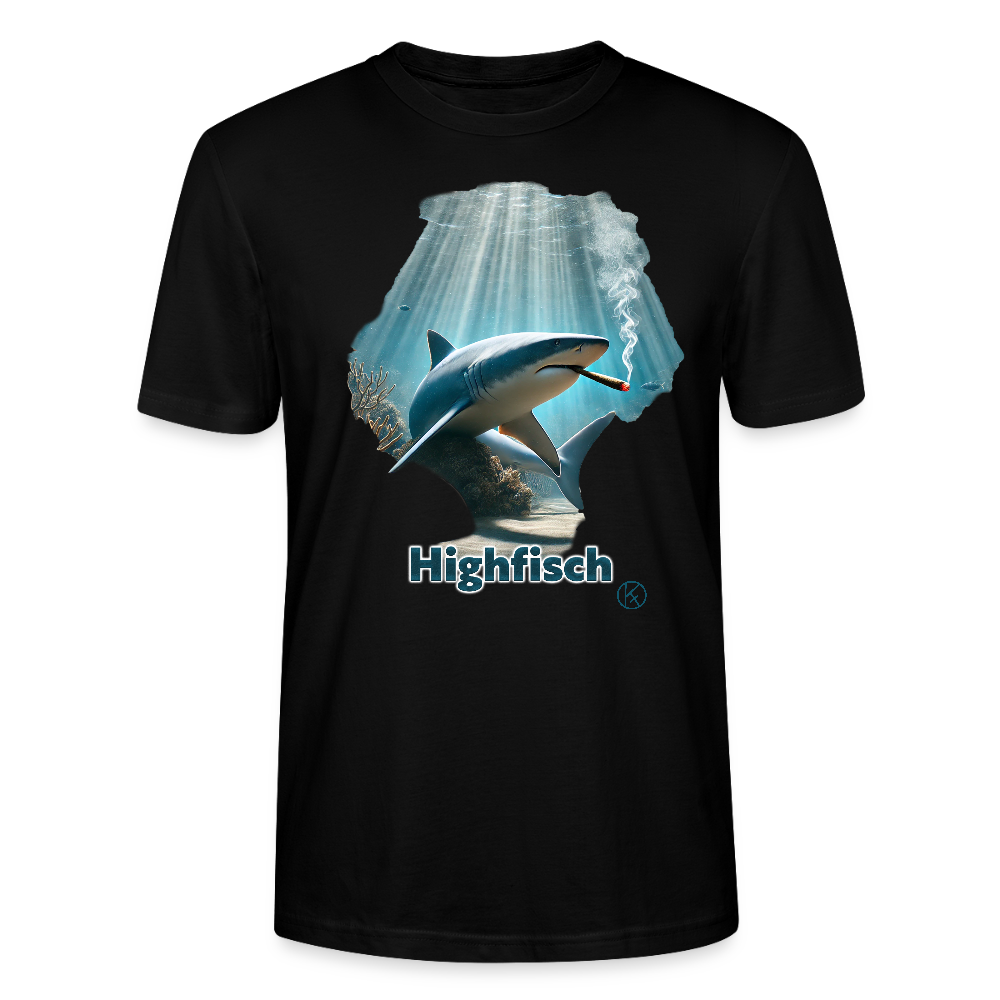 Highfisch - tierisch - Stanley/Stella Unisex T-Shirt CRAFTER - Schwarz
