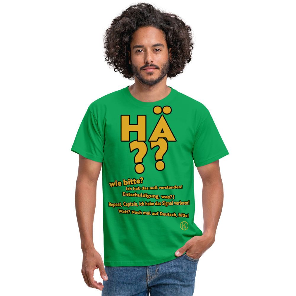 hä?? - witzig - Männer T-Shirt - Kelly Green