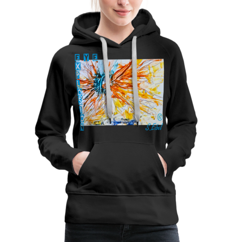 Eye Explosion - eibelartig - Frauen Premium Hoodie - Schwarz