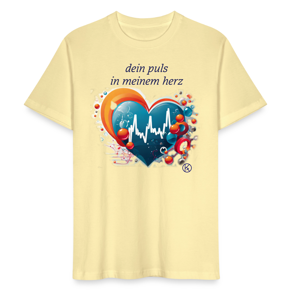 dein puls in meinem herz - Stanley/Stella Unisex T-Shirt CRAFTER - Creme