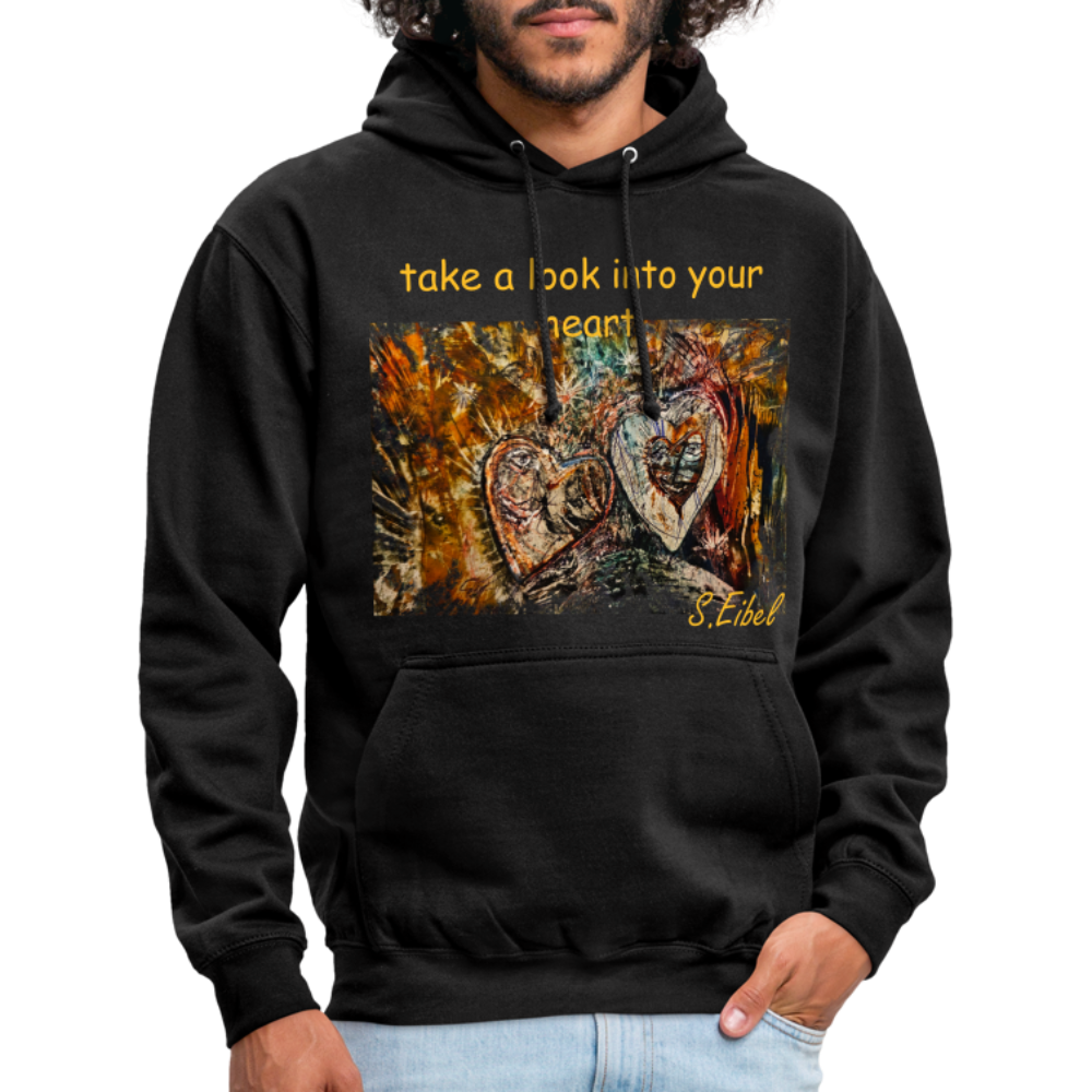 take a look into your heart - Unisex Hoodie - Schwarz