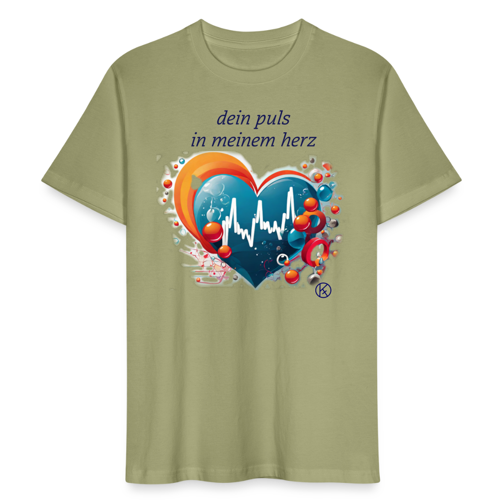 dein puls in meinem herz - Stanley/Stella Unisex T-Shirt CRAFTER - Nebelgrün