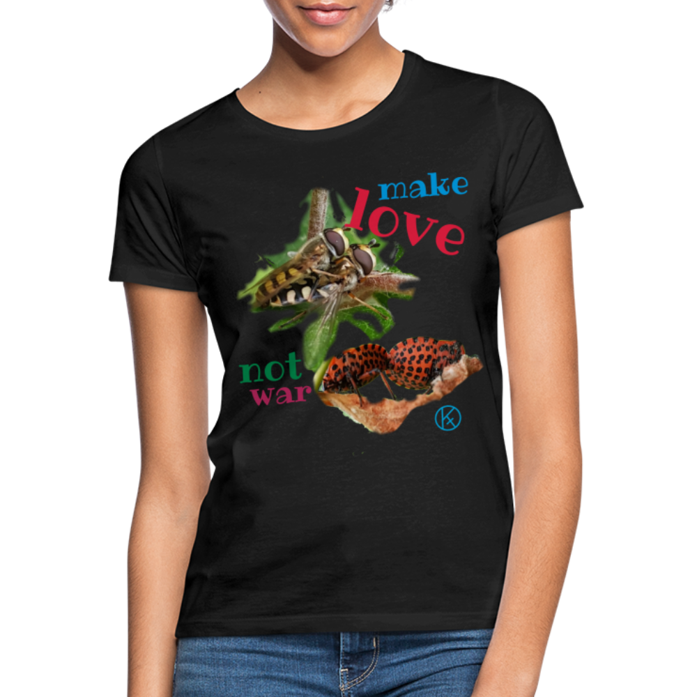 make-love - tierisches - Frauen T-Shirt - Schwarz
