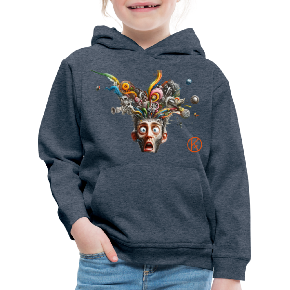 Showroom - Kinder Premium Hoodie Spreadshirt - Jeansblau