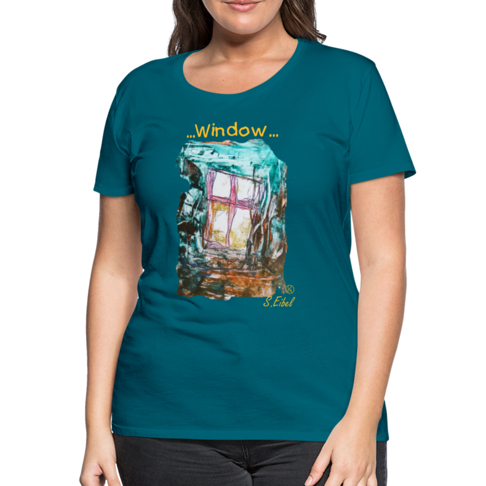 Window - eibelartig - Frauen Premium T-Shirt - Divablau