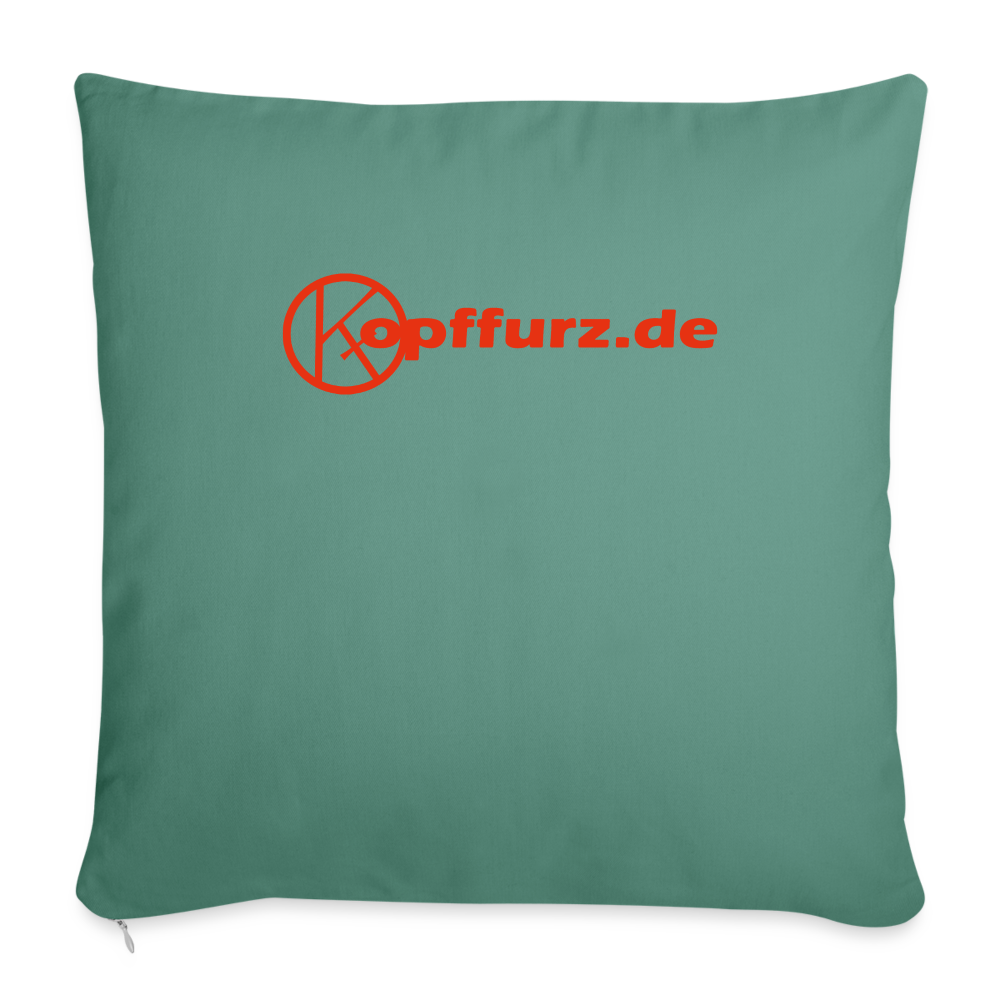 Kuschelkissen - eibelartig - plus - Sofakissenbezug 44 x 44 cm - Tanngrün