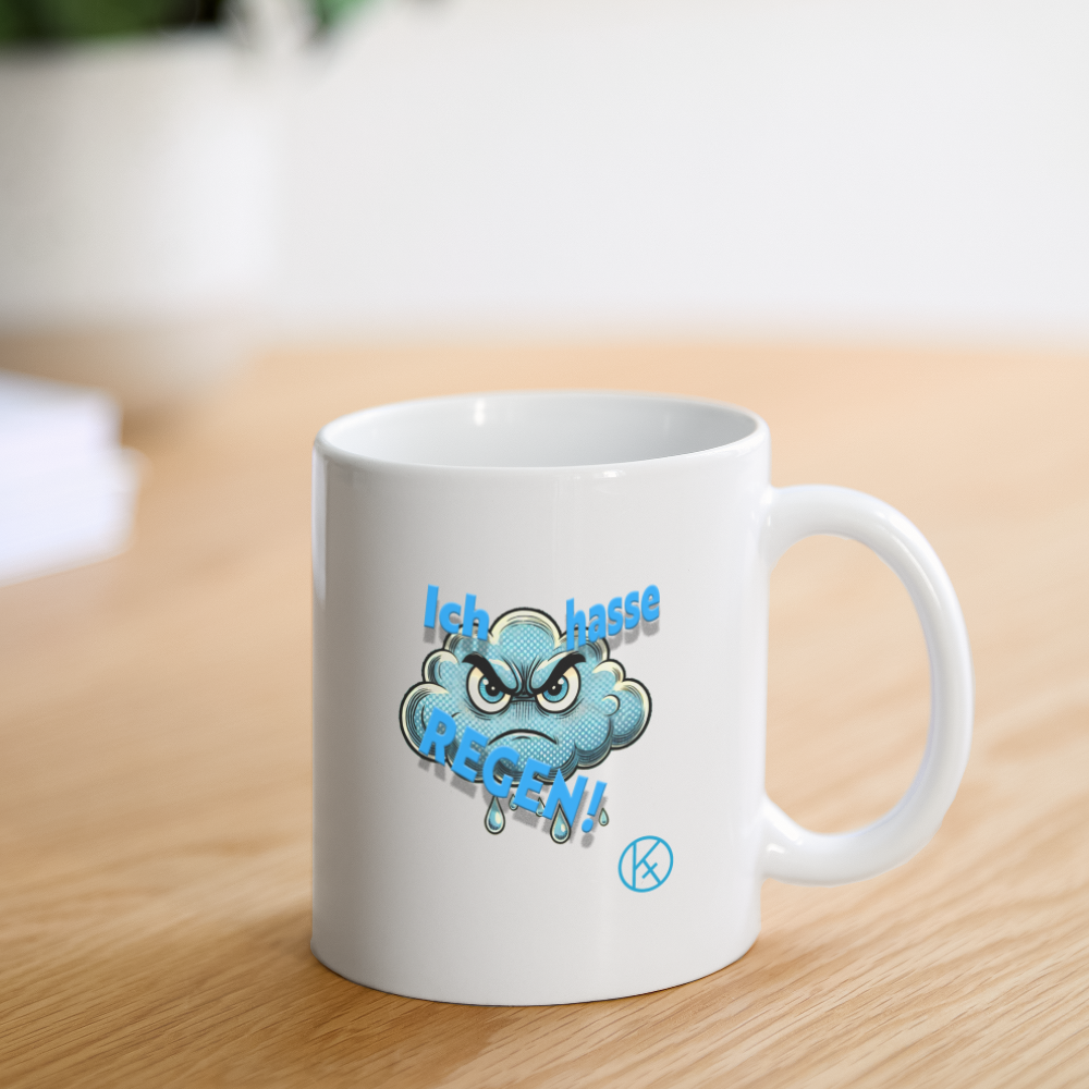 Ich hasse Regen - Tasse - Weiß