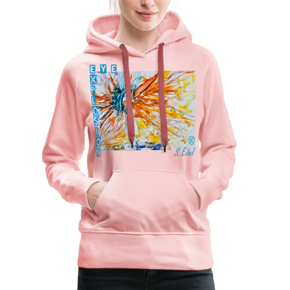 Eye Explosion - eibelartig - Frauen Premium Hoodie - Kristallrosa