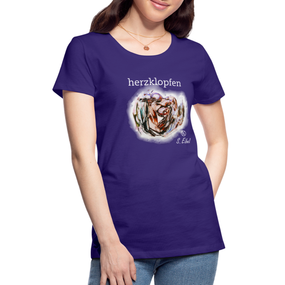 herzklopfen - eibelartig - Premium T-Shirt Frauen - Lila