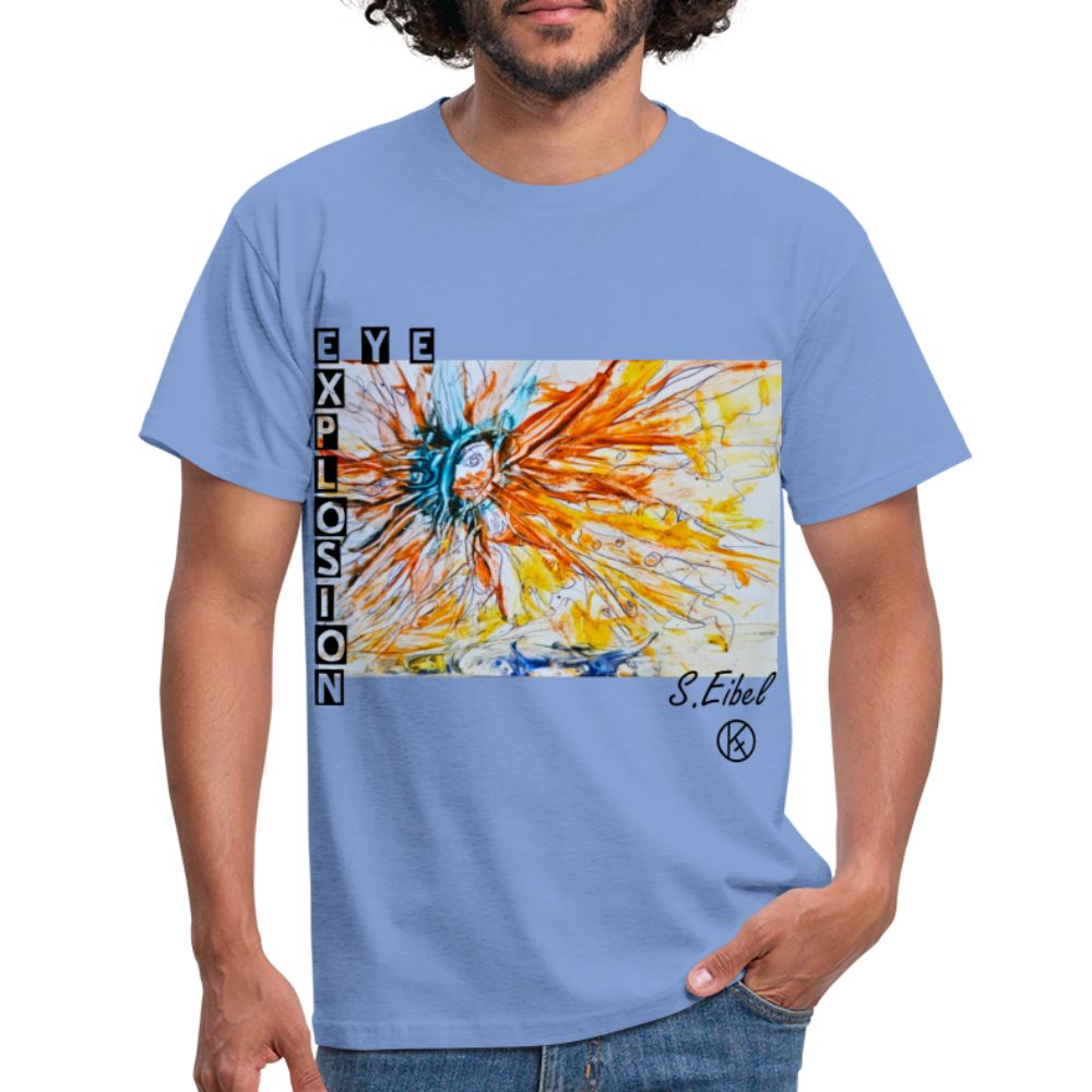 Eye Explosion - eibelartig - Palette - Männer T-Shirt Gildan - carolina blue