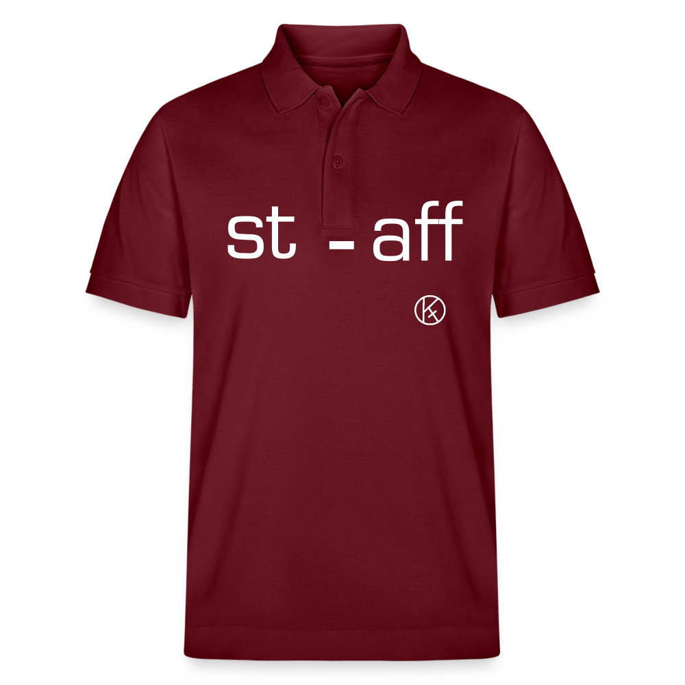 staff2 - witzig - Stanley/Stella Unisex Bio-Poloshirt PREPSTER - Burgunderrot