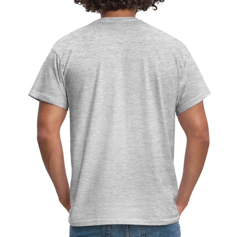hä? - witzig - Männer T-Shirt - Grau meliert