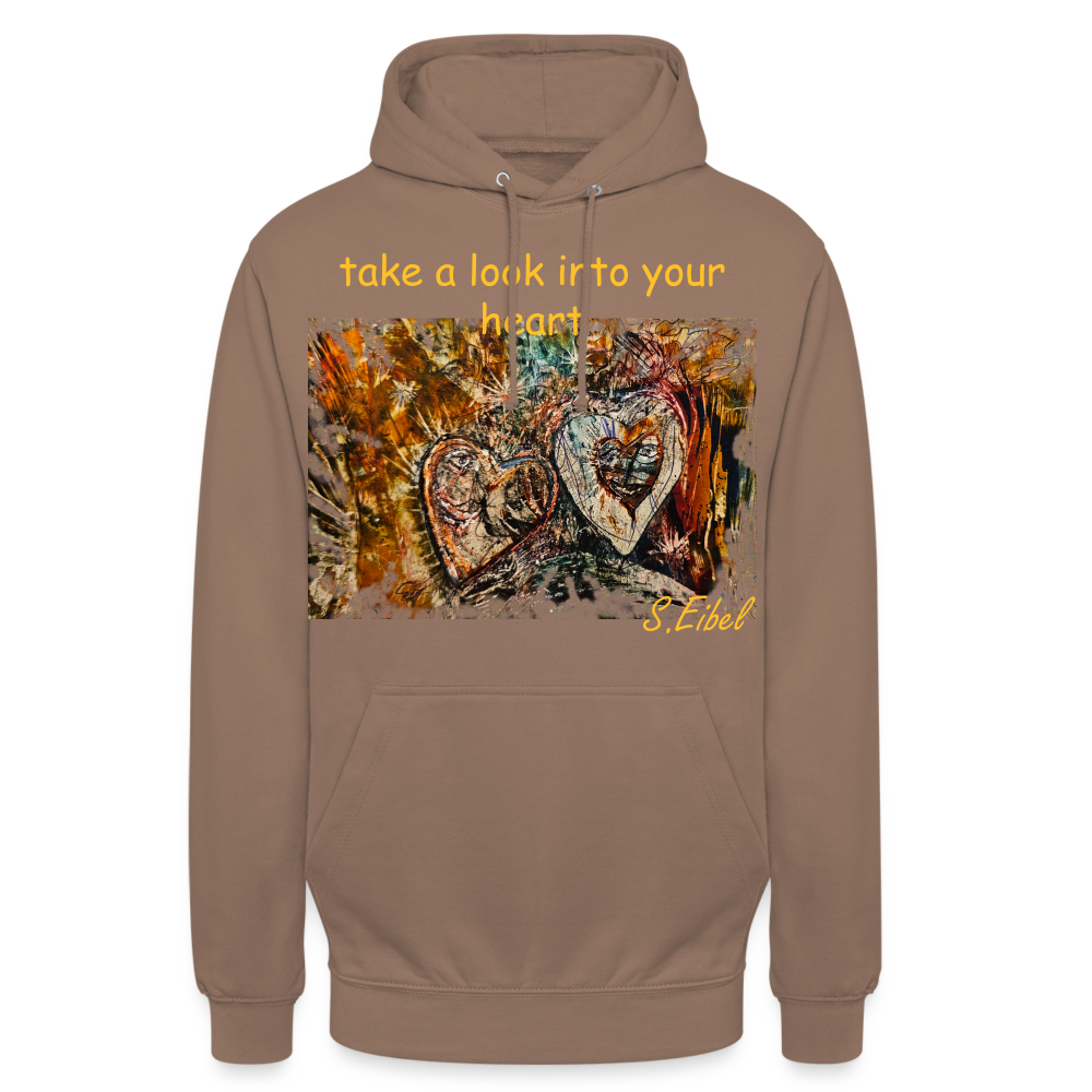 take a look into your heart - Unisex Hoodie - Mokka