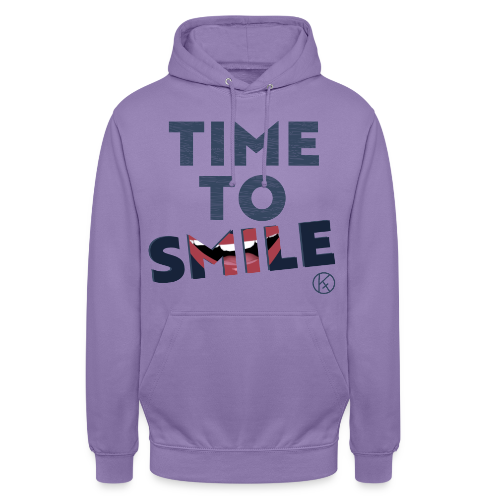 Time to smile - Unisex Hoodie AWDis Just Hoods - Lavendel