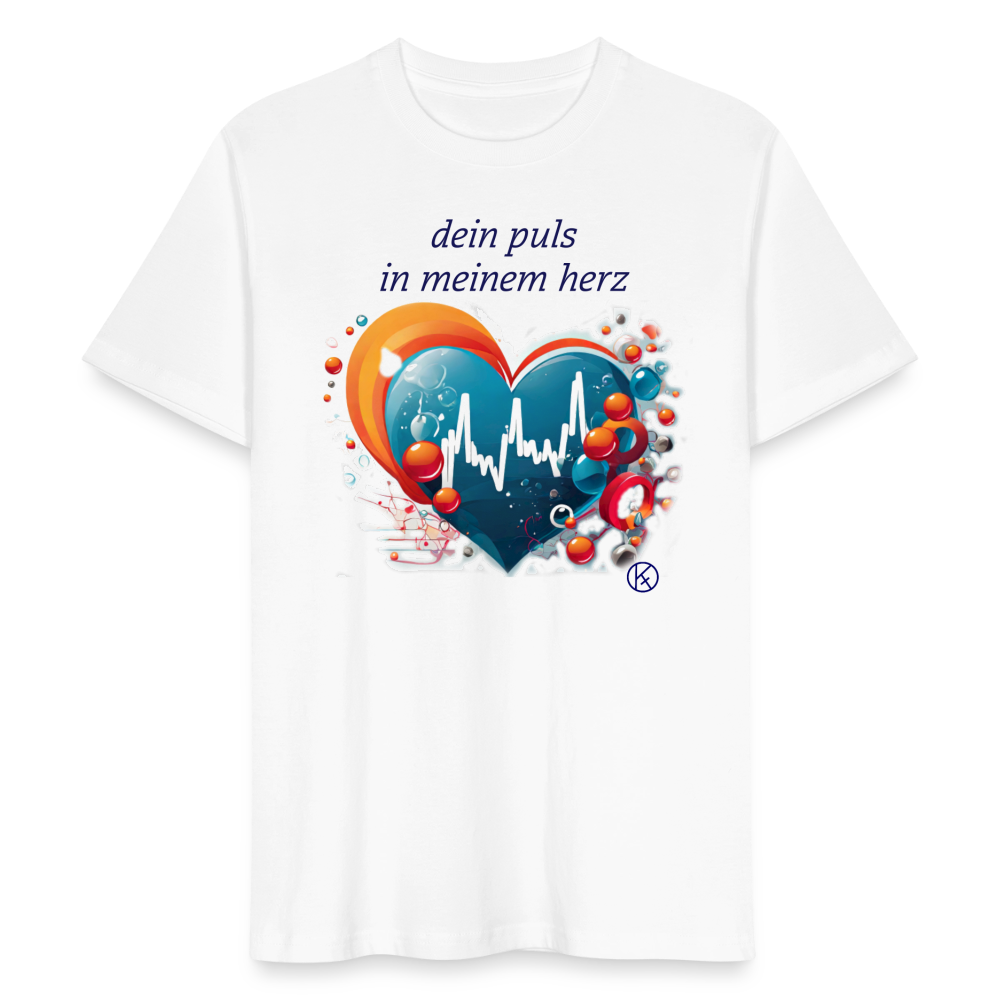 dein puls in meinem herz - Stanley/Stella Unisex T-Shirt CRAFTER - Weiß