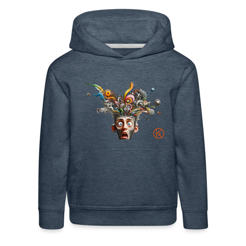 Showroom - Kinder Premium Hoodie Spreadshirt - Jeansblau