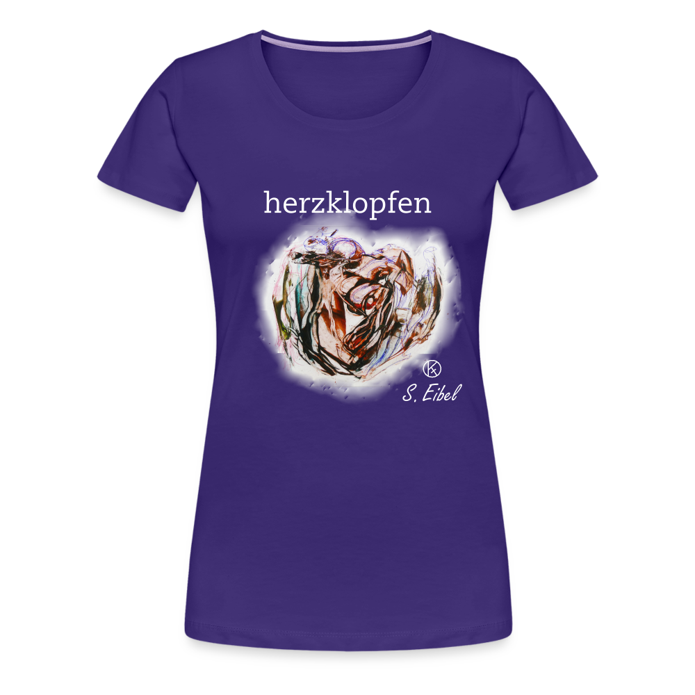herzklopfen - eibelartig - Premium T-Shirt Frauen - Lila