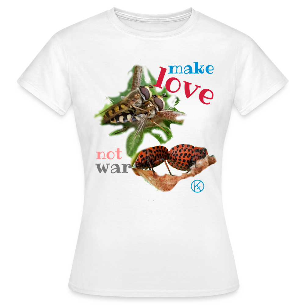 make-love - tierisches - pastell - Frauen T-Shirt - Weiß