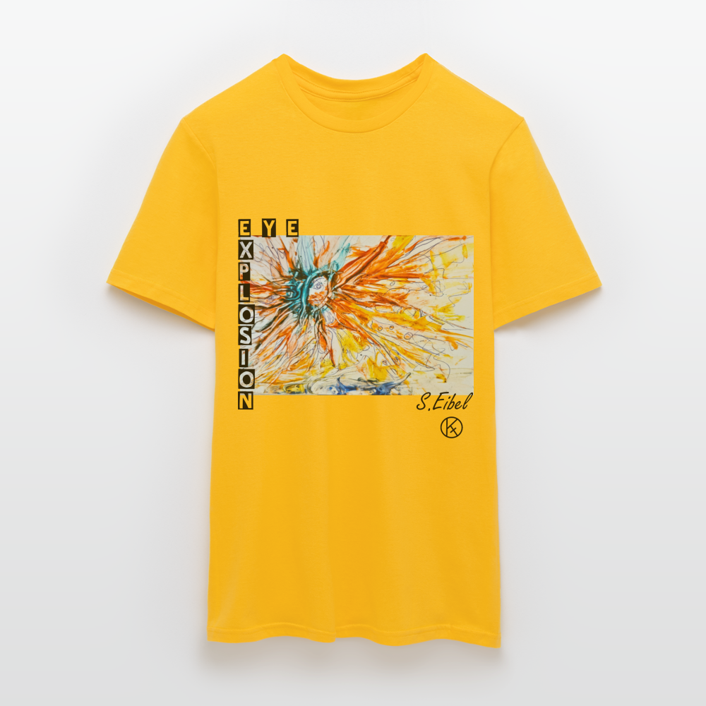 Eye Explosion - eibelartig - Palette - Männer T-Shirt Gildan - Gelb