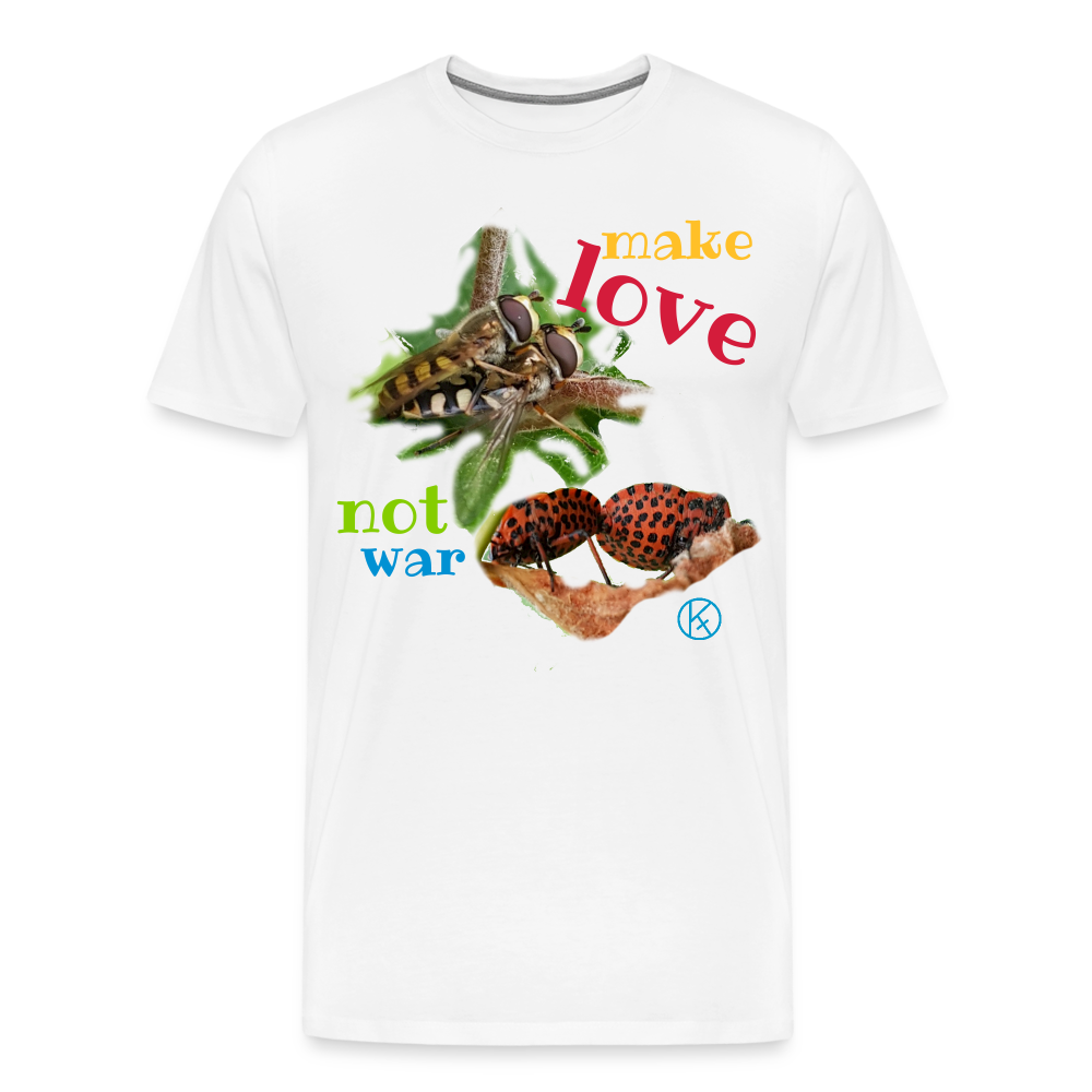 make-love - tierisches - Männer Premium T-Shirt - Weiß
