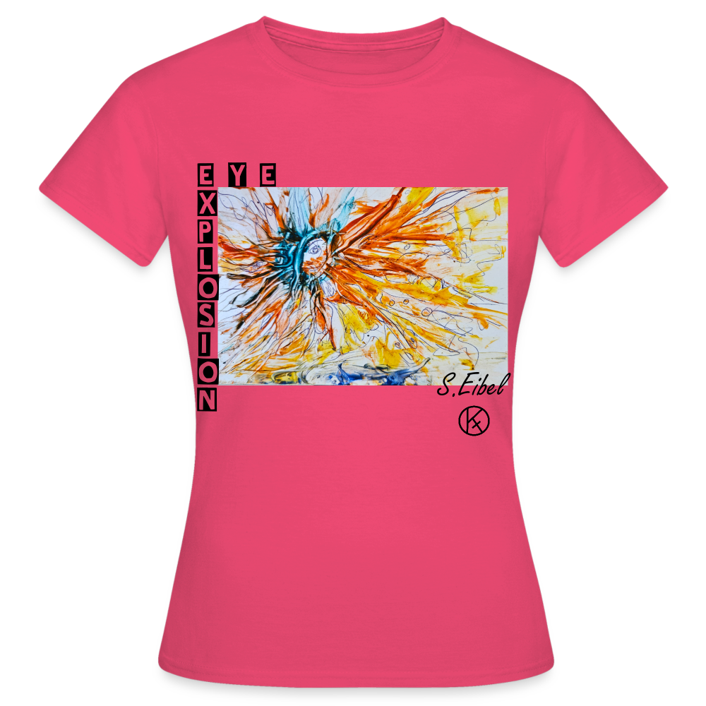 Eye Explosion - eibelartig - Palette - Frauen T-Shirt Gildan - Azalea