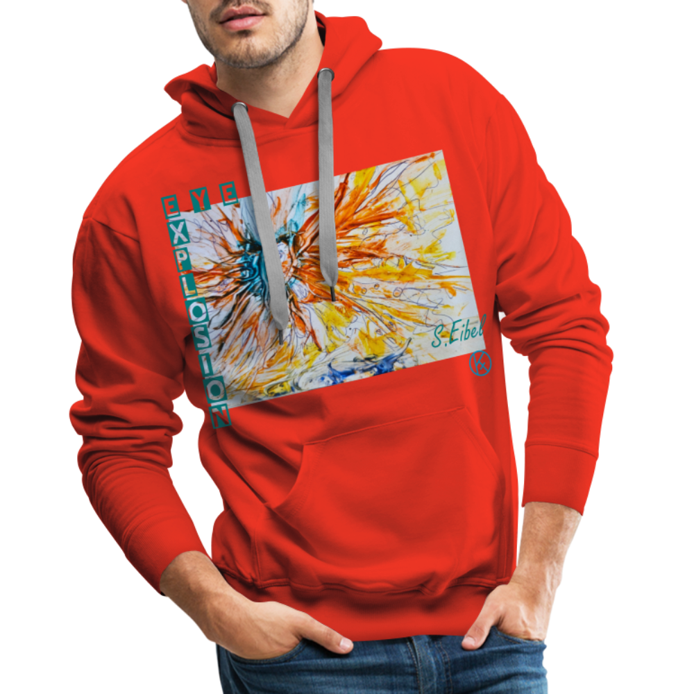 Eye Explosion - eibelartig - Palette - Männer Premium Hoodie - Rot