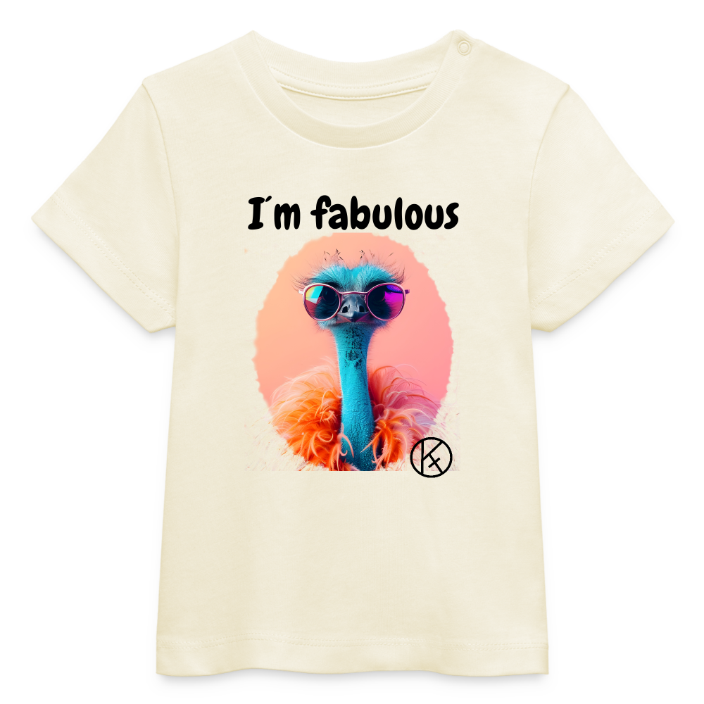 fabulous-baby-strauss - tierisches - Stanley/Stella Baby Bio-T-Shirt BABY CREATOR Stanley Stella - Naturweiß