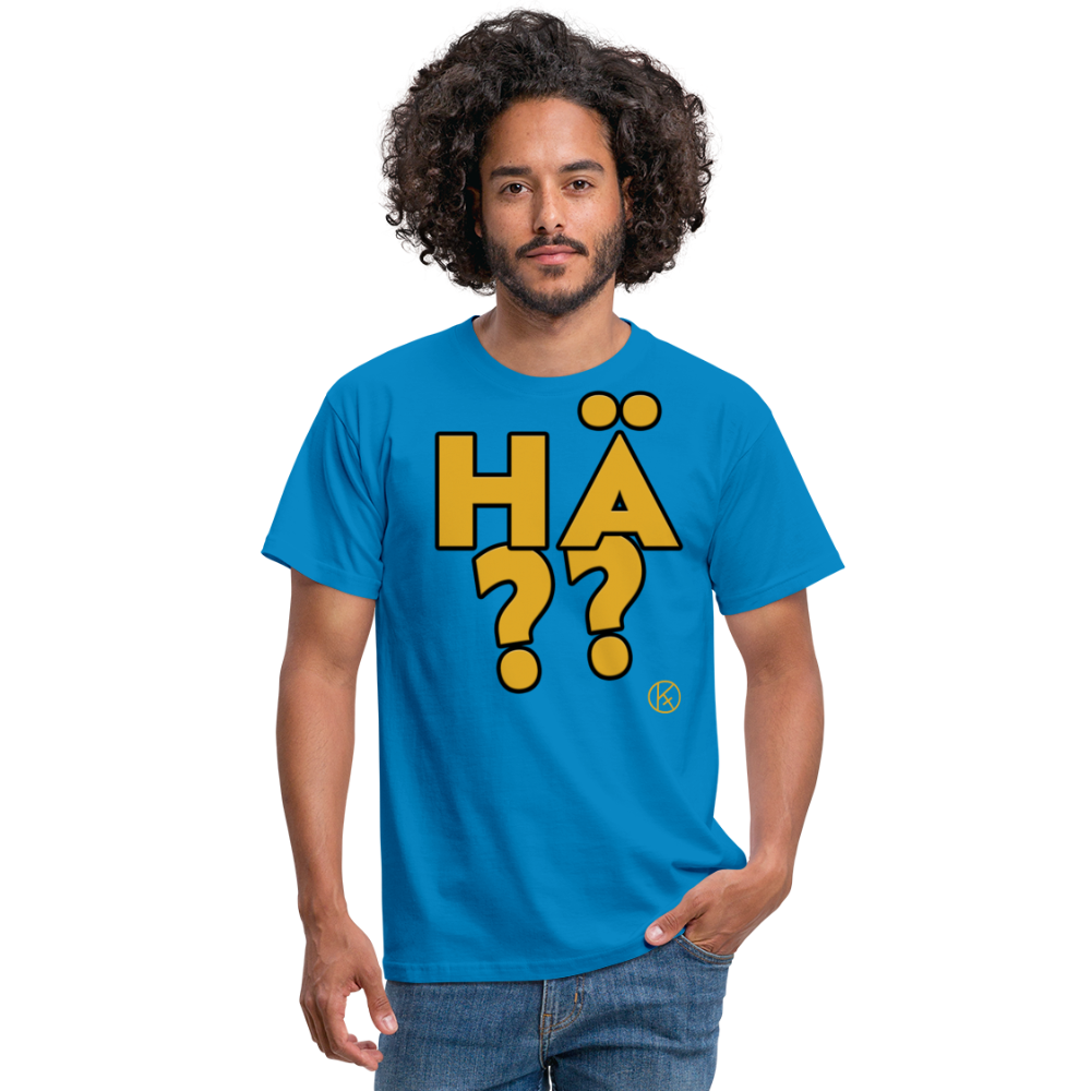 hä?? - gelb - witzig - Männer T-Shirt - Royalblau
