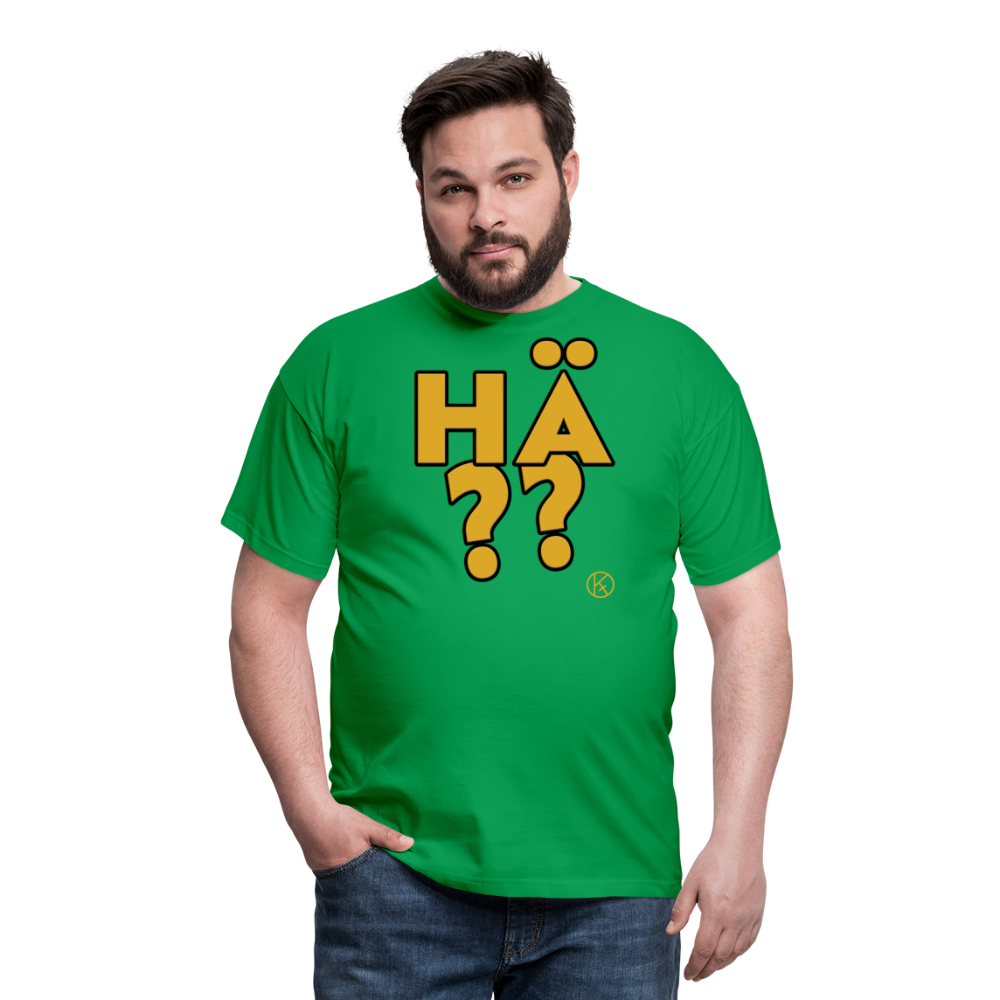 hä?? - gelb - witzig - Männer T-Shirt - Kelly Green