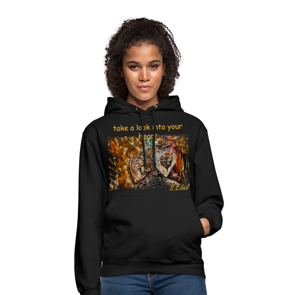 take a look into your heart - Unisex Hoodie - Schwarz