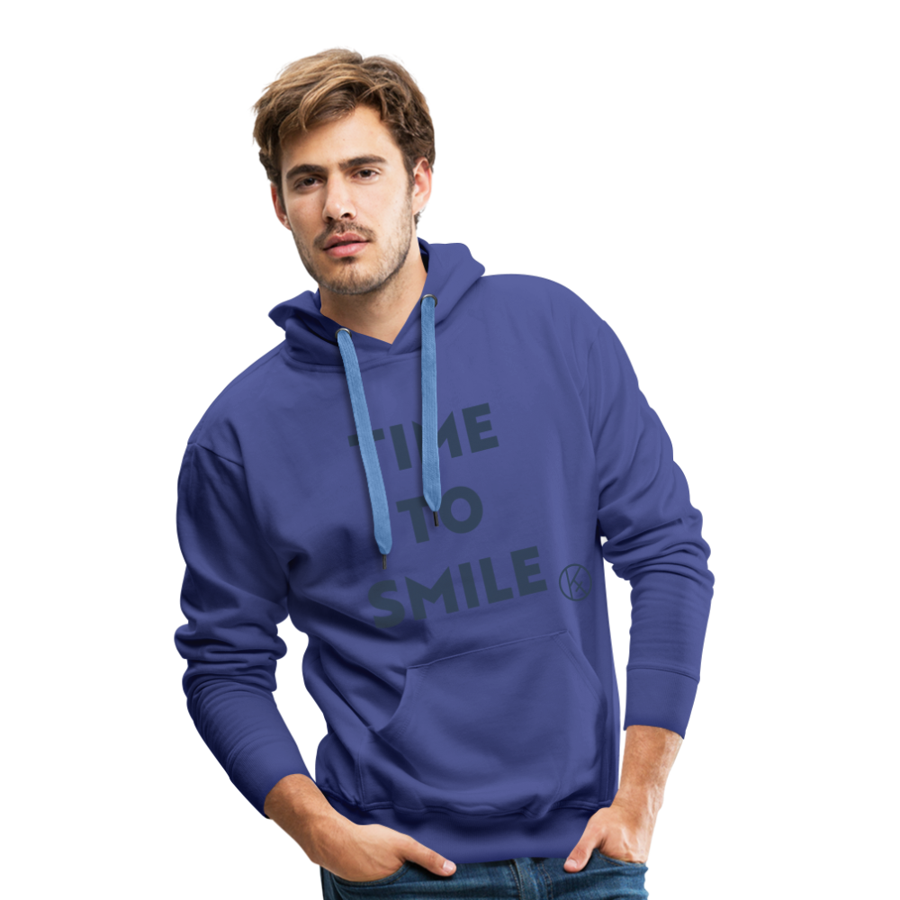 time to smile - Männer Premium Hoodie - Königsblau