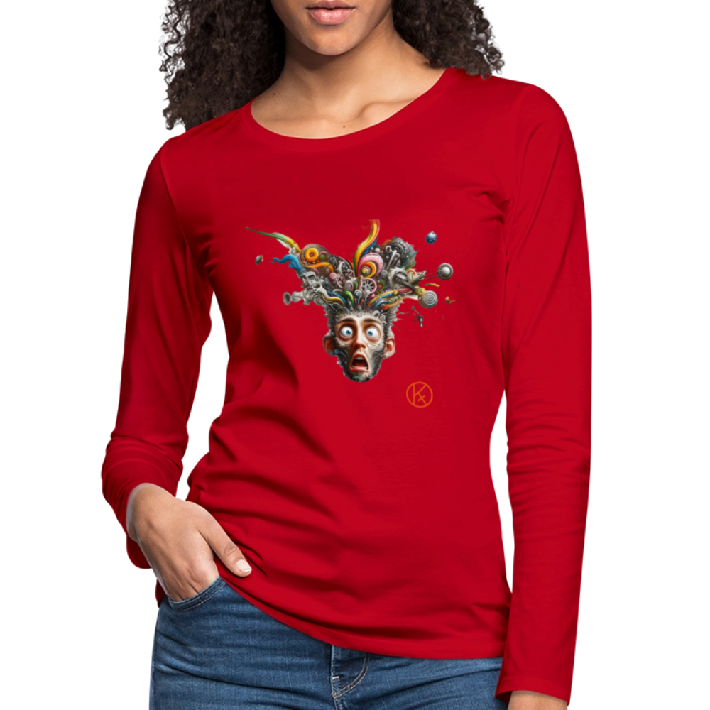 Showroom - Frauen Premium Langarmshirt - Rot