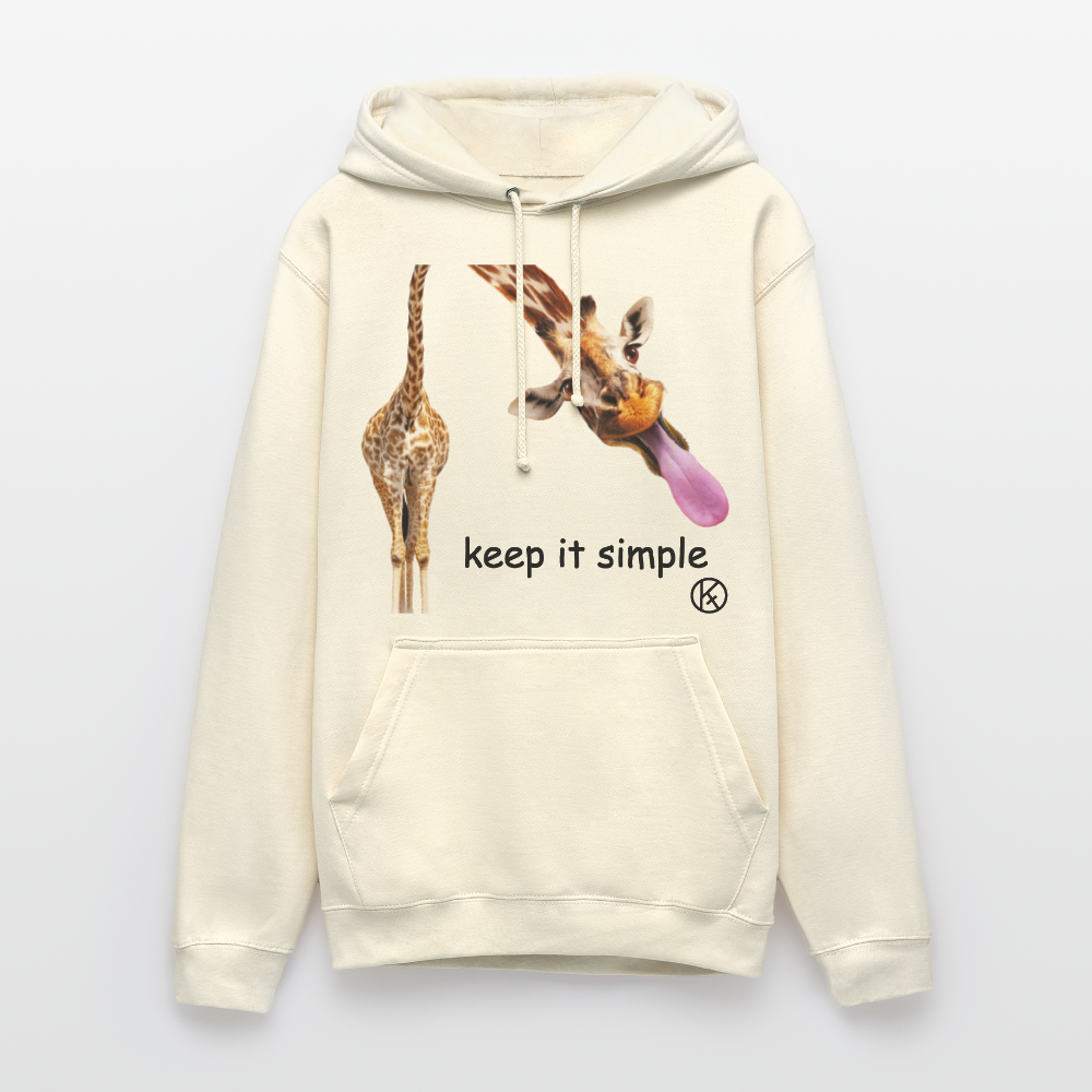 keep it simple-giraffe - witzig - tierisches - Unisex Hoodie - Vanille-Milchshake