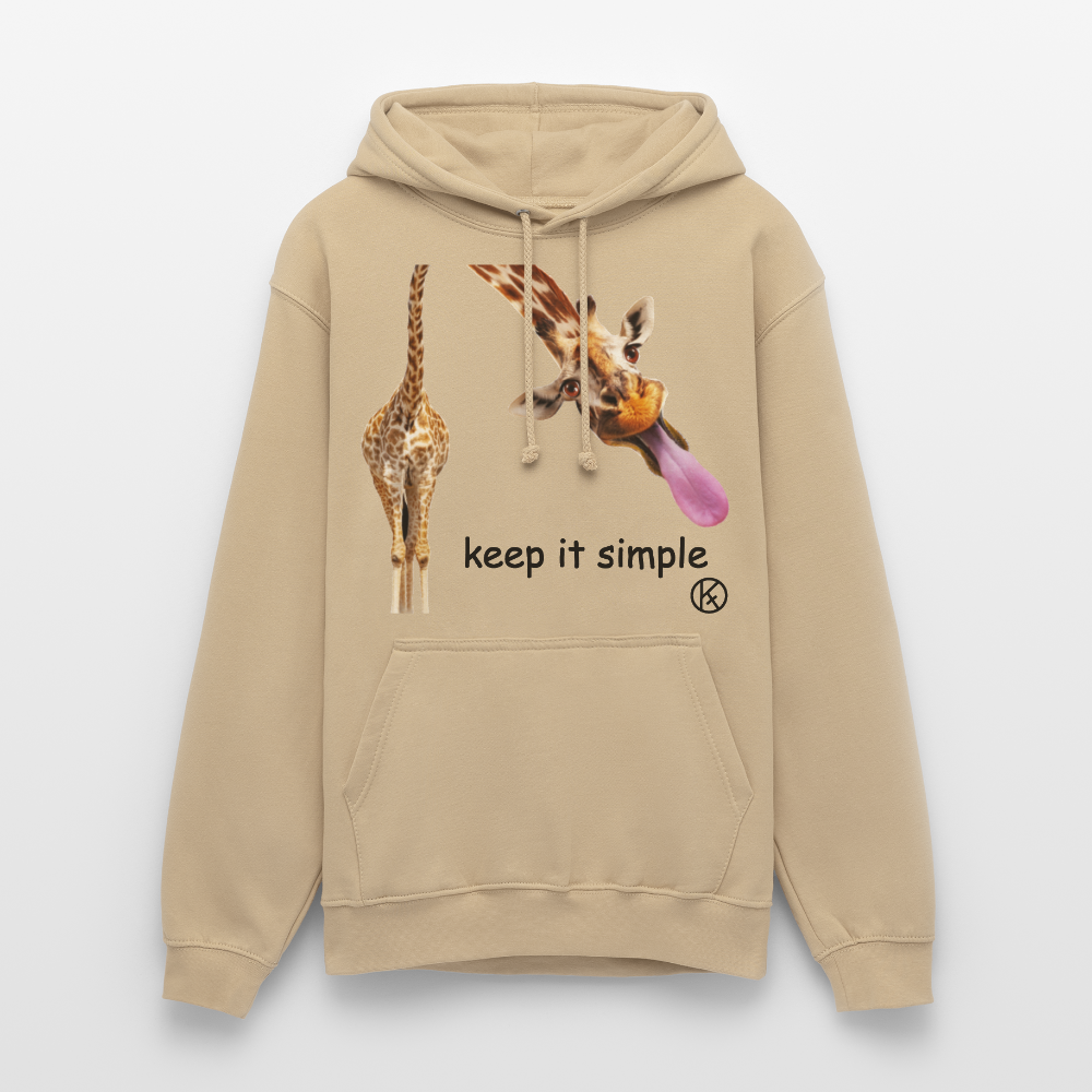 keep it simple-giraffe - witzig - tierisches - Unisex Hoodie - Beige