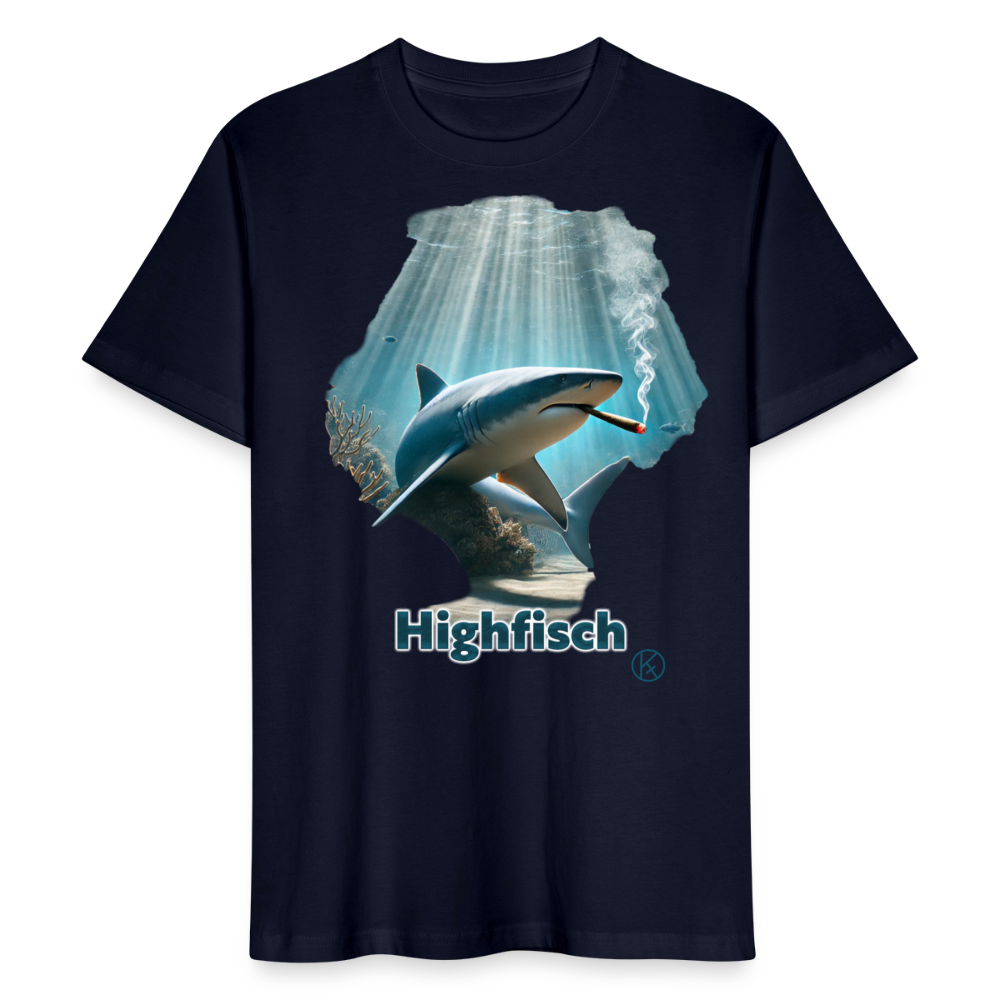 Highfisch - tierisch - Stanley/Stella Unisex T-Shirt CRAFTER - Navy