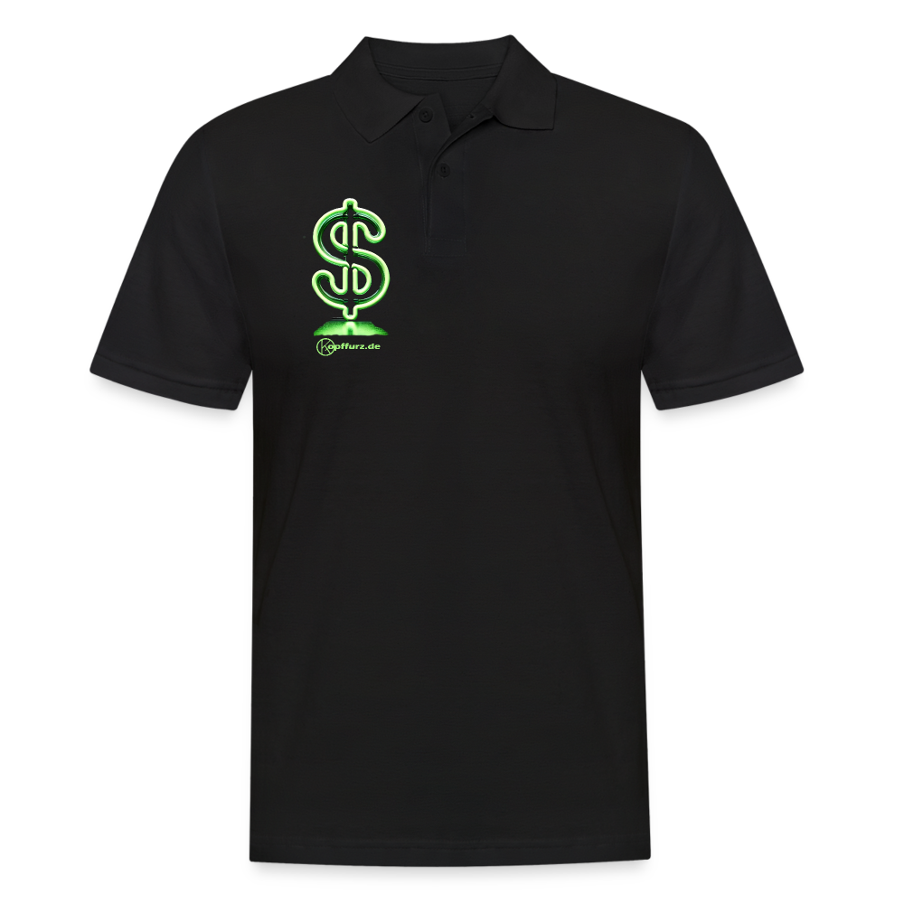 Dollar - Männer Poloshirt - Schwarz
