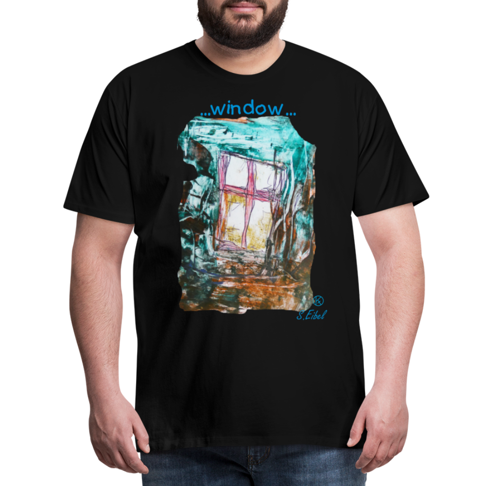 Window - eibelartig - Männer Premium T-Shirt - Schwarz