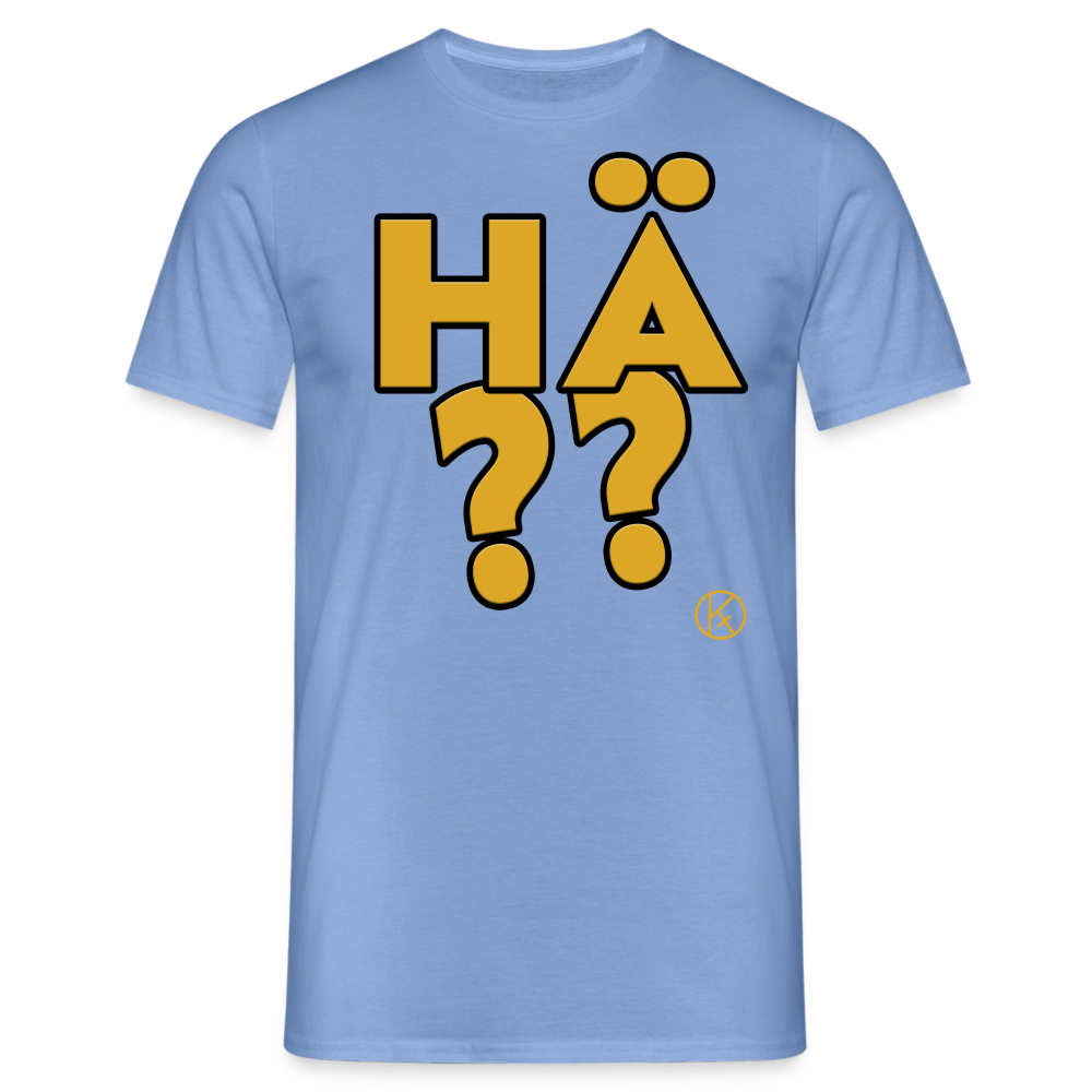 hä?? - gelb - witzig - Männer T-Shirt - carolina blue