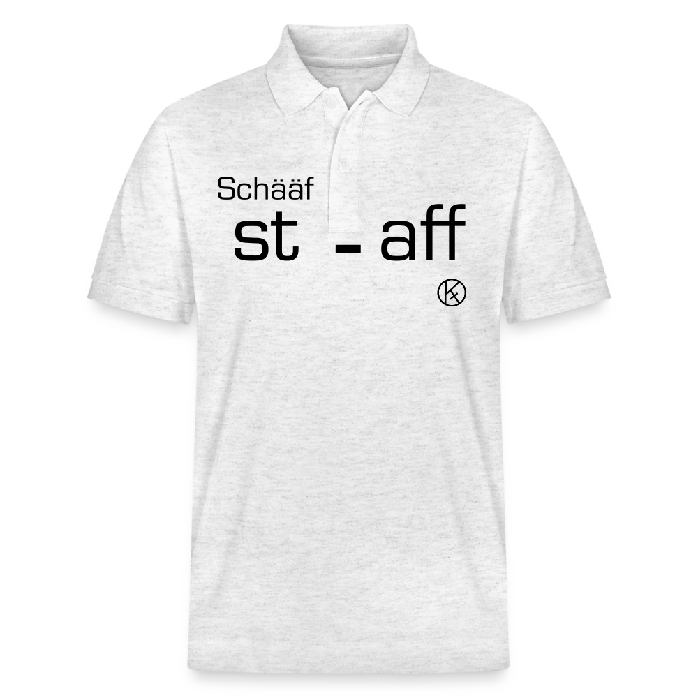 Schääf-Staff - witzig - Stanley/Stella Unisex Bio-Poloshirt PREPSTER - Weiß meliert