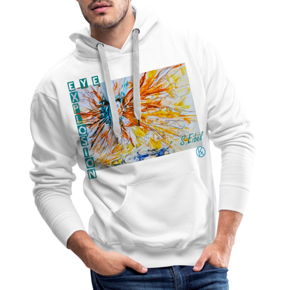 Eye Explosion - eibelartig - Palette - Männer Premium Hoodie - Weiß